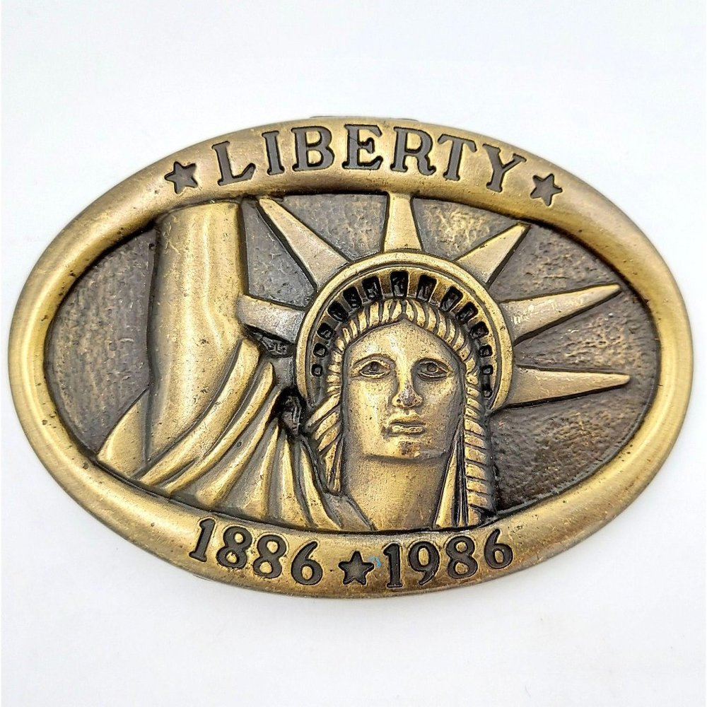 Statue Of Liberty Belt Buckle Vintage Lady 1986
